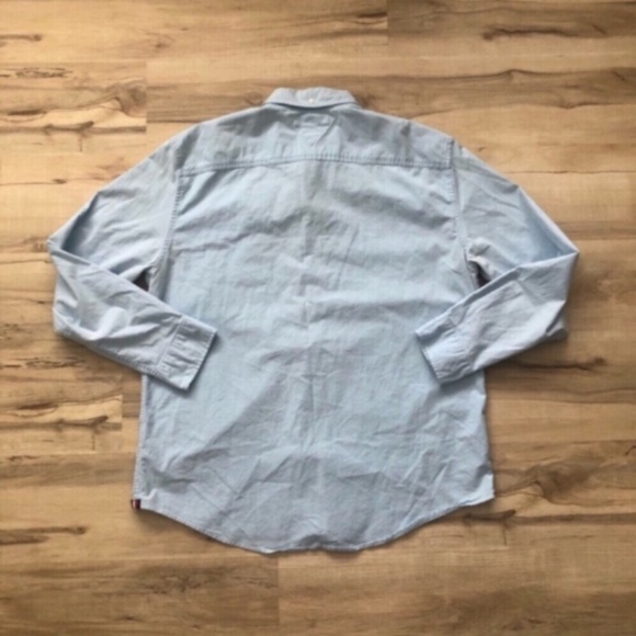 Tommy Hilfiger Blue Casual Button Down Shirt - Picture 6 of 6